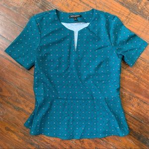 Banana Republic | Peplum blouse, top | wear to work/office